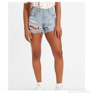 Levi’s 501 High Rise Shorts in Luxor Anubis Size 30